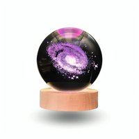 Genérico - Lampara Bola De Cristal Led Rgb Colores Galaxia