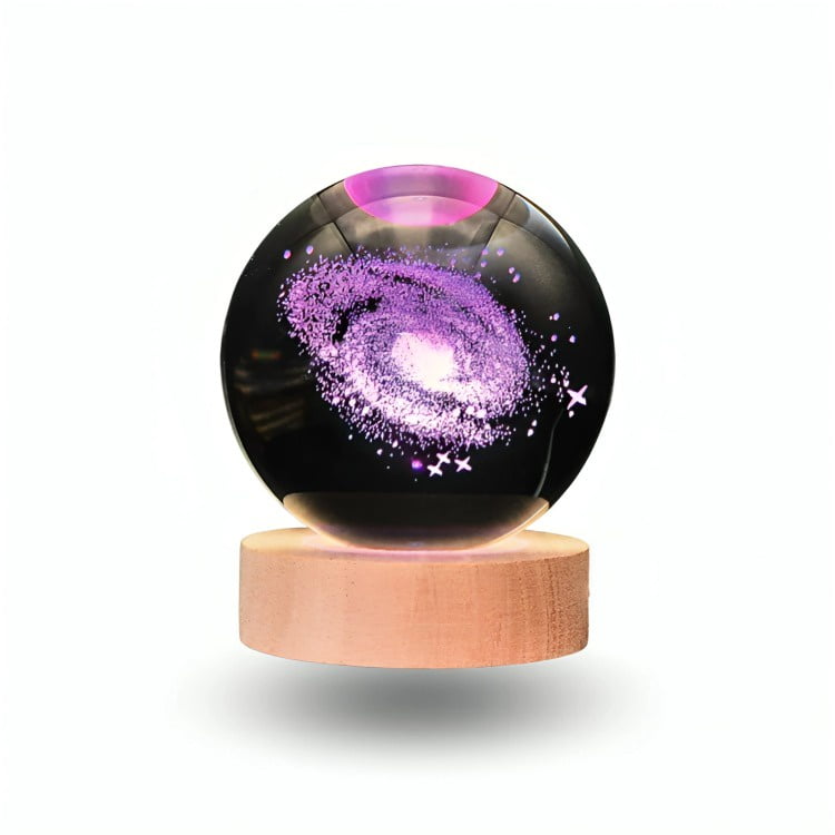 Genérico - Lampara Bola De Cristal Led Rgb Colores Galaxia