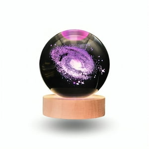 Genérico - Lampara Bola De Cristal Led Rgb Colores Galaxia