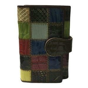 Todopiel - Billetera Cuero Bi404 Multicolor Cuadros