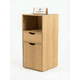thumbnail image 2 of Velador Nórdico LagoMuebles 30cm Madera con Cajón y Puerta, 2 of 4
