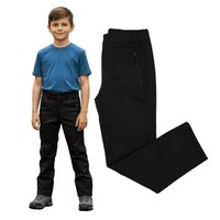 Genérico - Pantalon Softshell Cintura Mixta Para Niños Con Micropolar Senderismo