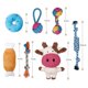 thumbnail image 4 of Dog Toys Toozey, paquete de 7 unidades para perros pequeños, juguetes para la dentición de cachorros, 4 of 8