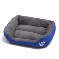 Genérico - Cama Ultrasuave Para Mascotas Azul Talla M 54Cm X 42Cm