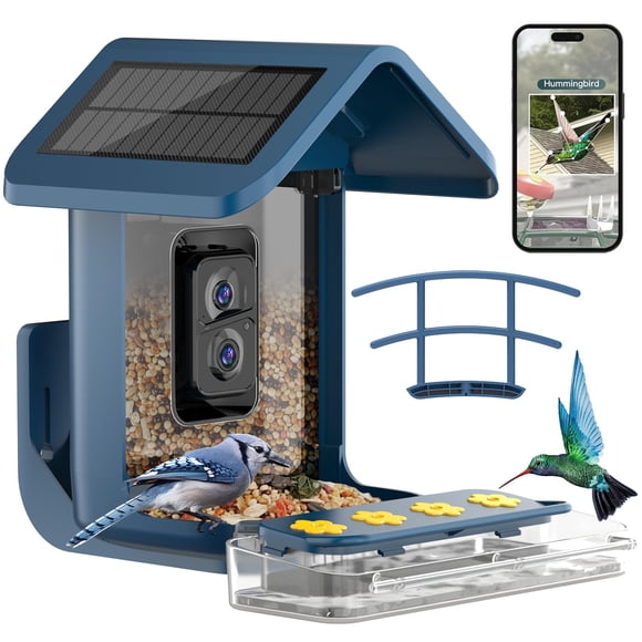 Comedero para pájaros Onlyfly con energía solar y cámara WiFi 2K