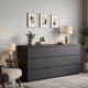 thumbnail image 3 of 9 Drawer Dresser with No Handle Design, Modern Black Matte Wood Dresser for Bedroom, Storage Chest of Drawers for Living Room, Hallway, Entryway, 3 of 3