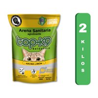 Topk-9 - Arena Sanitaria Aglutinante Iones De Plata 2 Kilos Limón