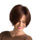 thumbnail image 3 of Mujeres Natural Short Straight Wig Human Hair Pixie Wig Black Ombre Marroon, 3 of 5