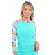 thumbnail image 1 of Polera mujer protección UV estampado verde, 1 of 3