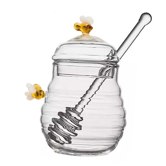Contenedor De Almacenamiento De Miel Con Cucharón Y Tapa Honey Pot Para Jarabe De Oficina En Casa