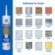 thumbnail image 5 of Sellador de silicona GE Advanced para ventanas y puertas, 300 ml, transparente, 12 unidades, 5 of 7