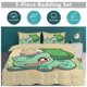thumbnail image 5 of Bulb_asaur Print Bedding Set Pattern Duvet Cove Set 3 Pieces 1 Quilt Cover And 2 Pillowcases for Women Men Teens, 5 of 5