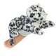 thumbnail image 4 of Títere de Mano Aurora 30 cm Leopardo de las Nieves de Peluche Suave, 4 of 4