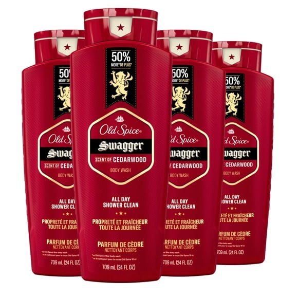 Gel de baño Old Spice 24/7 Shower Fresh Men, 710 ml (paquete de 4)