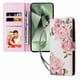 thumbnail image 2 of FOXDOCK Funda Tipo Cartera Floral para Samsung Galaxy S25 FE ,Funda con Tapa de Cuero PU, Protección Antigolpes con Ranuras para Tarjetas y Soporte, 2 of 5
