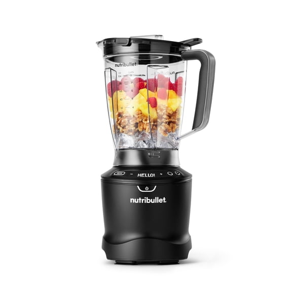 Licuadora NutriBullet SmartSense de 5 velocidades, 1400 W, color negro mate