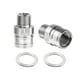 thumbnail image 1 of 2 Piezas Extensor De Pedal De Bicicleta De 20 Mm Espaciador De Pedal Extendido Resistente Para Bicicleta De Carretera Plata, 1 of 3