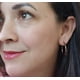 thumbnail image 2 of Argollas Hoop 25mm Chapado En Oro Rosa 18k, 2 of 3