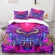 thumbnail image 1 of Cover Set Bedding Set Fuchsia Blue-headed Demon Head Special Gift3-Piece Bedding Set (1 Duvet Cover + 2 Pillow Shams), 1 of 3