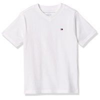 Camiseta Tommy Hilfiger Para Niños, Manga Corta, Cuello En V, Bandera De 5 Años