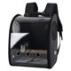 thumbnail image 5 of Transportador De Mochila De Aves Portátil Transparente Con Palillo De Pie Y Copa De Comida Negra, 5 of 5