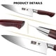 thumbnail image 3 of Juego de cuchillos HOSHANHO Kitchen de 18 piezas con bloque de acero con alto contenido de carbono, 3 of 7