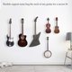 thumbnail image 5 of Colgador de guitarra Sound Harbor, paquete de 2, metal negro, 5 of 8