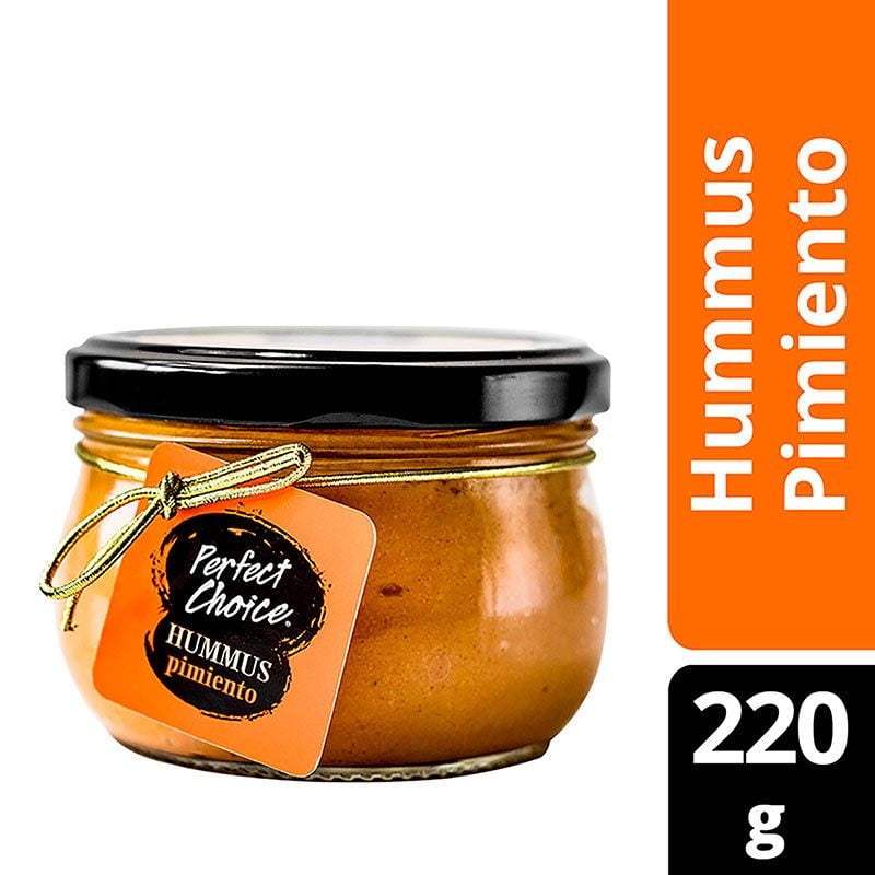Dip Hummus Pimiento Piquillo 220 gr Perfect Choice