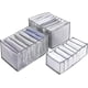 thumbnail image 1 of Organizador de ropa lavable para armario, 3 divisores de cajones, organizador de compartimentos, caja de almacenamiento para armario, cajón de ropa plegable, organizador de separación de malla para mu, 1 of 7