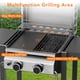 thumbnail image 3 of Parrilla eléctrica de gas propano para barbacoa de 2 quemadores con sartén, 3 of 6