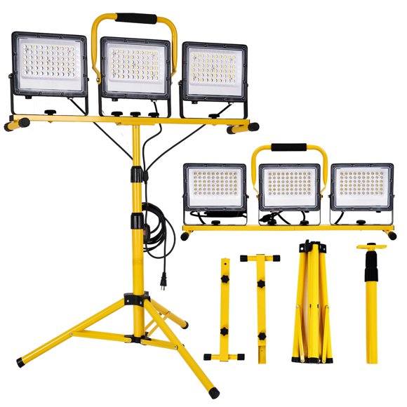 Luz de trabajo LED EOTO LIGHT de 30.000 lúmenes, impermeable, con trípode