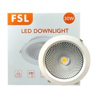 Foco Led Embutido Cob Downlight Redondo 30W Cálido Fsl