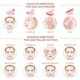 thumbnail image 2 of Cuarzo Rosa Gua-sha Masajeador Facial Linfático, 2 of 3