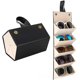 thumbnail image 2 of Caso de gafas Concha dura, caso portátil de gafas de sol, caso de gafas de cuero PU de moda, ligero (negro), 2 of 3