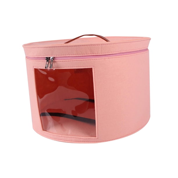 Caja De Almacenamiento Para Sombreros, Caja De Almacenamiento Apilable Para Sombreros, Para Armario, Ropa, Almacenamiento De Juguetes, Rosa, Pequeña
