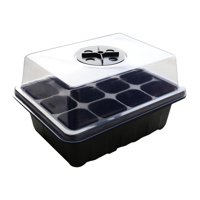 Ioensy - Bandeja De Inicio De Semillas, Bandeja De Cultivo Para Cultivo De Microvegetales, Suelo De Jardinería Interior, Color Negro