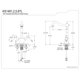thumbnail image 2 of Grifo para lavabo de sobreponer Kingston Brass KS1495TL, bronce aceitado, 2 of 2