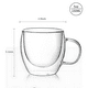 thumbnail image 2 of Pack 2 Tazas Transparente Vidrio Café Té Multiuso 150ml, 2 of 7