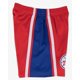 thumbnail image 2 of Shorts Mitchell & Ness 3XL Rojo 76ers Swingman, 2 of 3