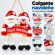 thumbnail image 2 of Colgante Navideño Santa y Muñeco de Nieve Feliz Navidad, 2 of 4