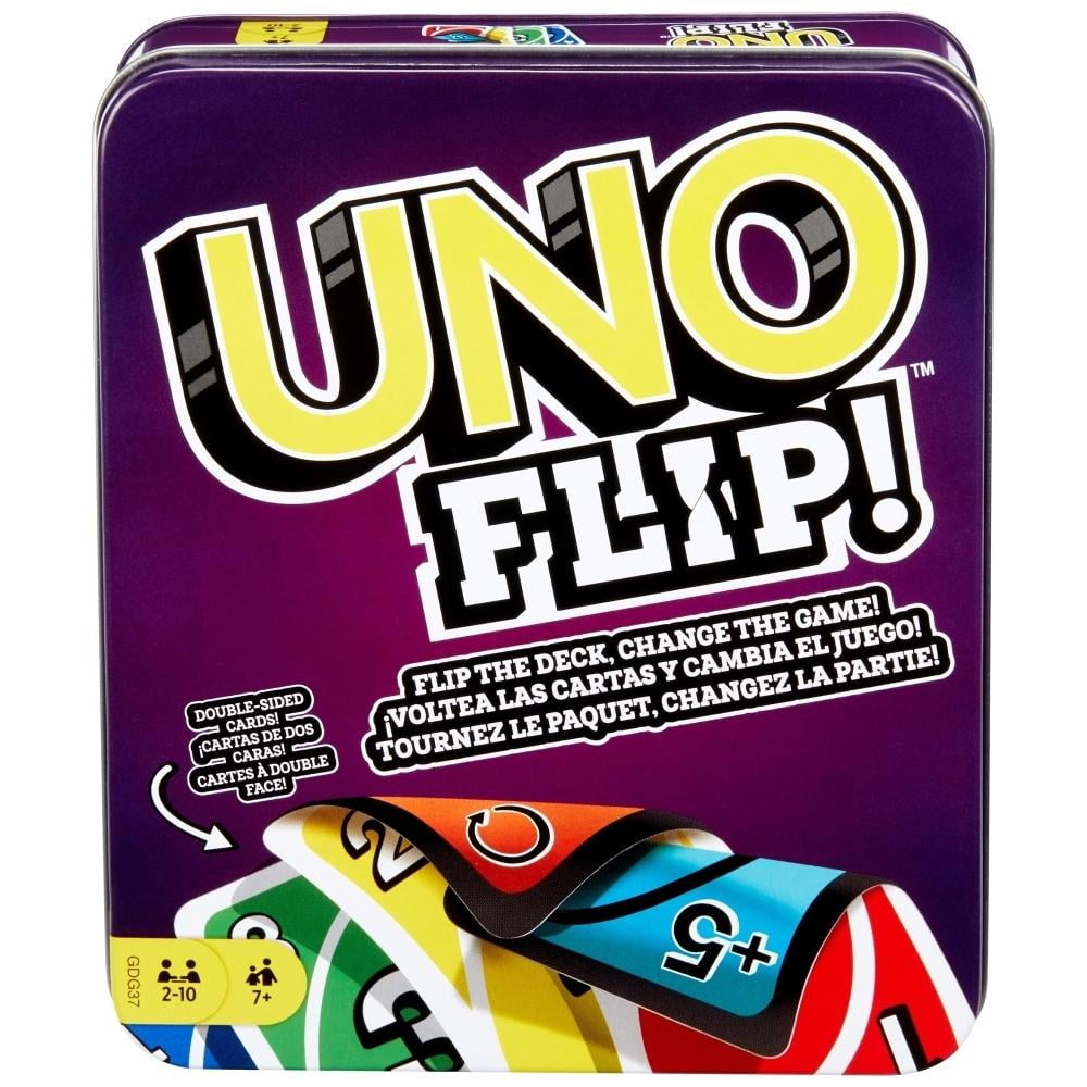 Juego De Cartas Uno Flip Caja Metálica