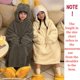 thumbnail image 2 of LOWEMN Sudadera con capucha manta de ganso (onesie) color blanco talla XS, 2 of 6