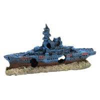 Magideal - Decoración De Acuario, Escultura De Barco, Estatua Decorativa De Resina Para Paisajismo, Cueva Escondida Para Mesa, Estante De Escritorio, Regalo