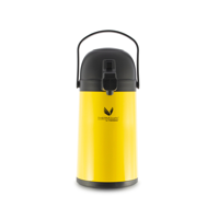 Thermos - Termo Sifón Acero Inoxidable De Vidrio 1,5 Lt Amarillo