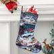 thumbnail image 2 of Anfibia Tema: Calcetines de Navidad, fino lino blanco para colgar en escaleras y chimenea, decoración navideña para el hogar, regalo de Navidad.54cm×38cm, 2 of 5