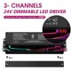 thumbnail image 2 of Transformador EMITEVER 288W 24V 5-en-1 regulable AC110-277V, 2 of 7