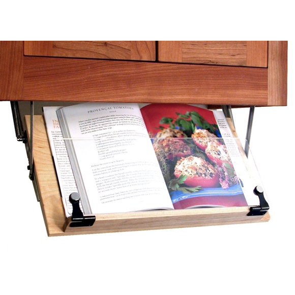 Soporte para libros de cocina Clear Solutions de madera – Fabricado en EE. UU.