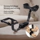 thumbnail image 3 of BDSM Bondage Couple Sex Slave Games Hand and Foot Restraint Mouth Plug Adjustable Size Fixed Strap, 3 of 3