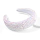 thumbnail image 4 of Diadema ancha con cristales brillantes acolchados y diamantes de imitación para mujer, accesorio para el cabello para fiestas, 4 of 5