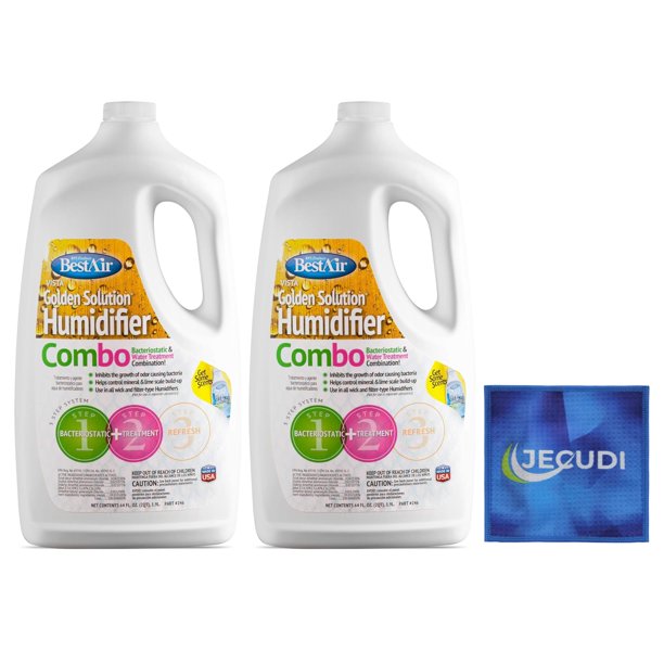Humidificador bacteriostático para tratamiento de agua de 1,9 L (paquete de 2) jecudi
